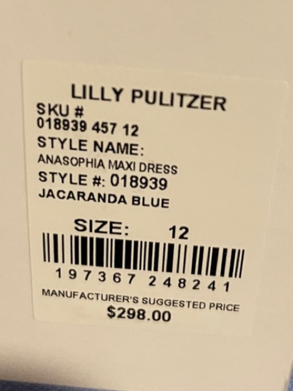 Lilly Pulitzer Light Blue Strapless Maxi Dress with Floral Accent - Picture 6 of 6